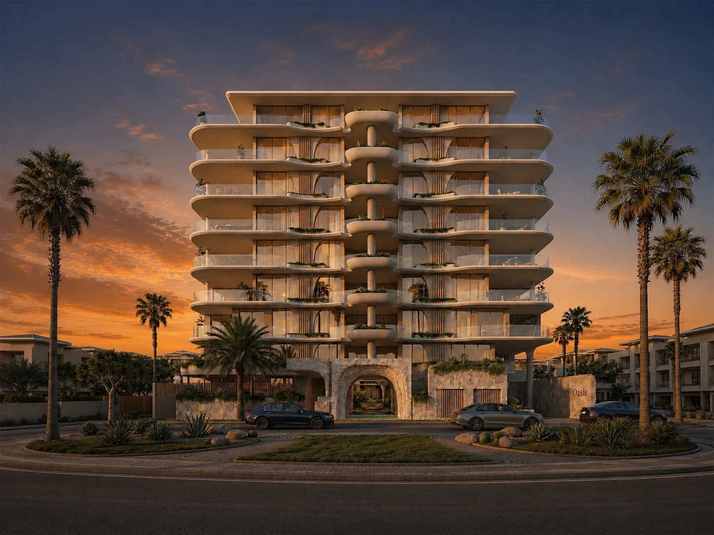 Apartment after — photorealistic exterior render