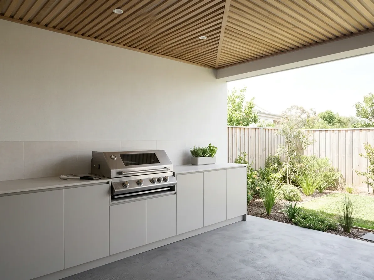 Well-resolved modular outdoor kitchen at the entry-level budget bracket