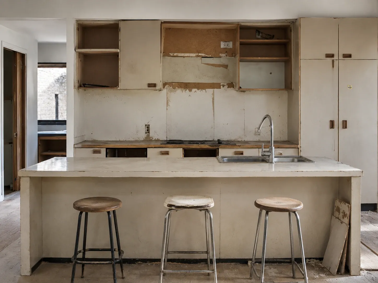 Kitchen before renovation — original photo