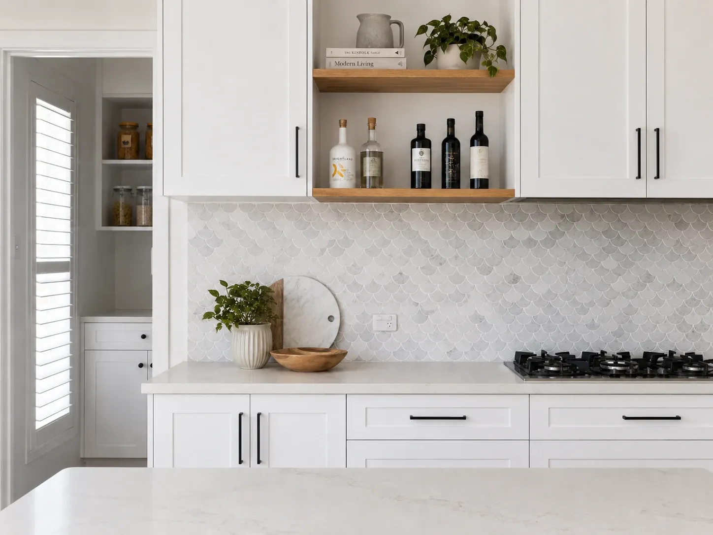 Client's kitchen after — interior design render